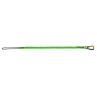 Pružný závesný popruh NLG Lanyard s jednou karabínou – nylon, zelená