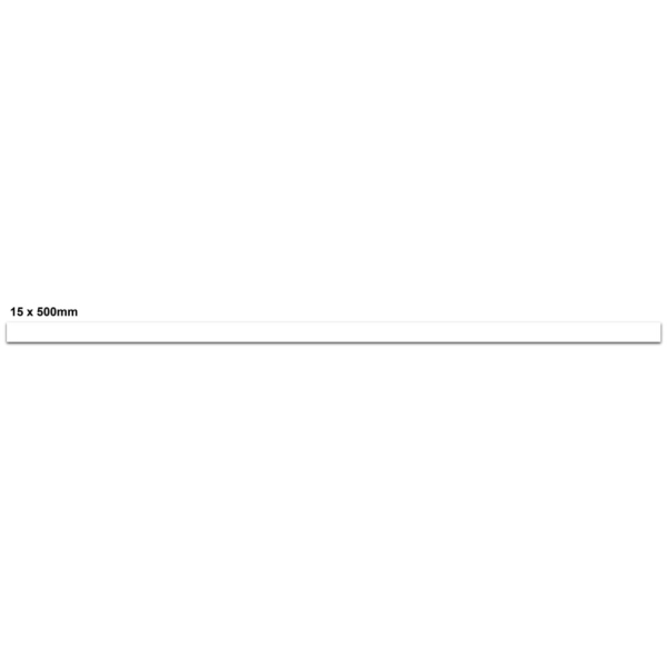 PVC krycie lišty pre samolepiace a magnetické držiaky – 15×500 mm, balenie 20 ks