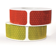 Reflexné značenie nákladných vozidiel a prívesov WT-5218 – polyprepylen, pevné nálepky, biele, 50 mm × 12,5 m