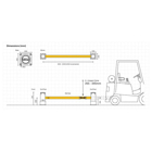 Regálová koncová zábrana A-SAFE, eFlex Single RackEnd Barrier – 4,9 m
