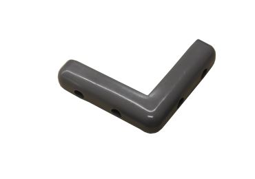 Rohový nárazník Trolley – PVC, sivá, 100×100×21 mm