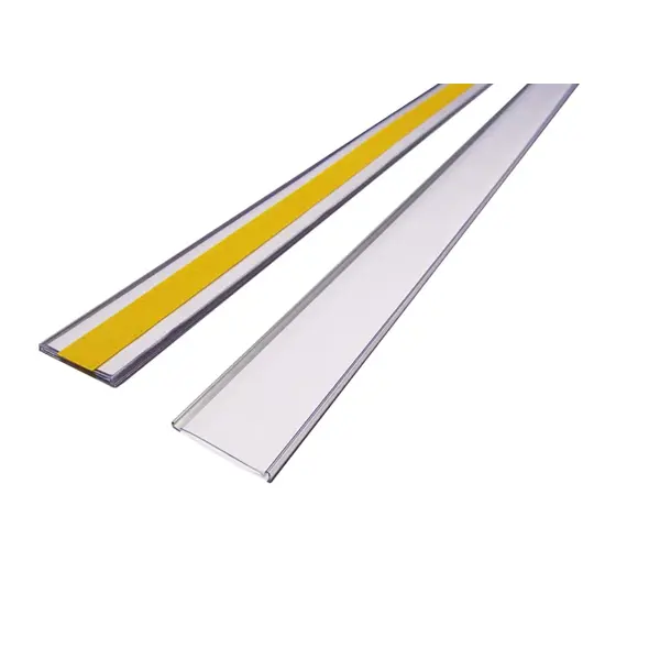 Samolepiaca lišta, držiak regálových štítkov, typ V – 25 mm × 1 m, balenie 10 ks