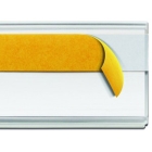 Samolepiaca lišta, držiak regálových štítkov, typ V – 25×200 mm, balenie 50 ks