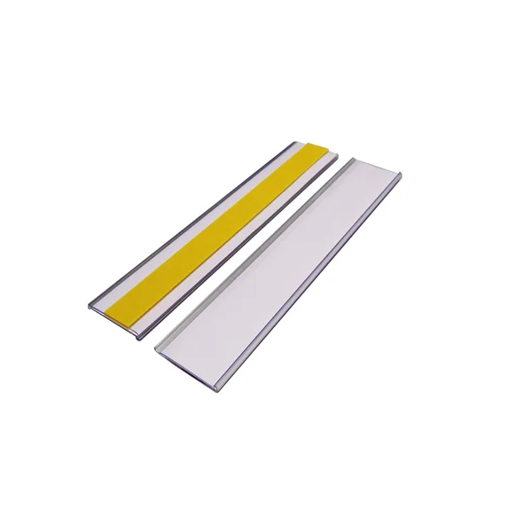 Samolepiaca lišta, držiak regálových štítkov, typ V – 25×200 mm, balenie 50 ks