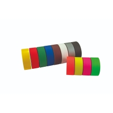 Samolepiaca matná textílna páska WT-5562 – textil potiahnutý PE, biela, 100 mm × 50 m