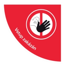 Samolepiace plošné protišmykové značenie (štvrťkruh), 
