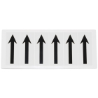 Samolepiace šípky – biely podklad, 6 znakov na karte