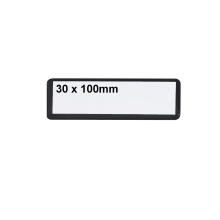 Samolepiace vrecká pre štítky – čierne ,30×100 mm, balenie 100 ks