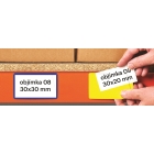 Samolepiace vrecká pre štítky – čierne, 40×120 mm, balenie 100 ks