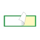 Samolepiace vrecká pre štítky – zelená, 30×100 mm, balenie 100 ks