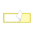 Samolepiace vrecká pre štítky – žltá, 60×100 mm, balenie 100 ks