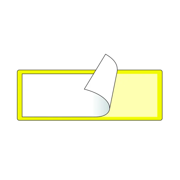 Samolepiace vrecká pre štítky – žltá, 60×140 mm, balenie 100 ks