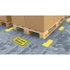 Samolepiace značenie skladovacích miest – polykarbonát, červeno-biela, 180×100 mm