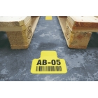 Samolepiace značenie umiestnenia paliet s potlačou WT-5210, tvar 