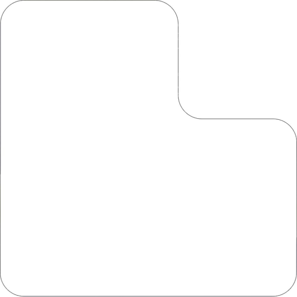 Samolepiace značenie umiestnenia paliet s potlačou WT-7110, tvar ''L'' – polykarbonát, biela, 125×125×75 mm, balenie 10 ks