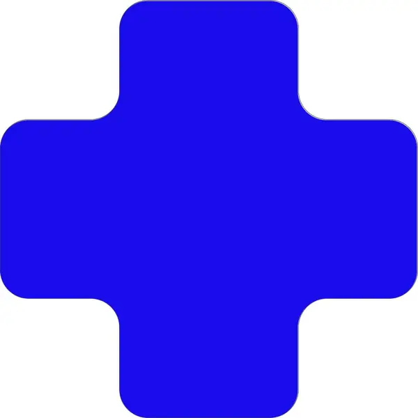 Samolepiace značenie umiestnenia paliet WT-5110 tvar ''X'' – PVC, modrá, 175×175×75 mm, balenie 25 ks
