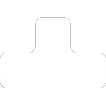 Samolepiace značenie umiestnenia paliet WT-5210 – polyester, biela, 100×150×50 mm, balenie 25 ks