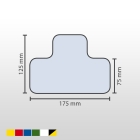 Samolepiace značenie umiestnenia paliet WT-5210 – polyester, žltá, 125×175×75 mm, balenie 25 ks