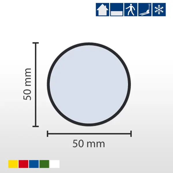 Samolepiace značenie umiestnenia paliet WT-5210, tvar 