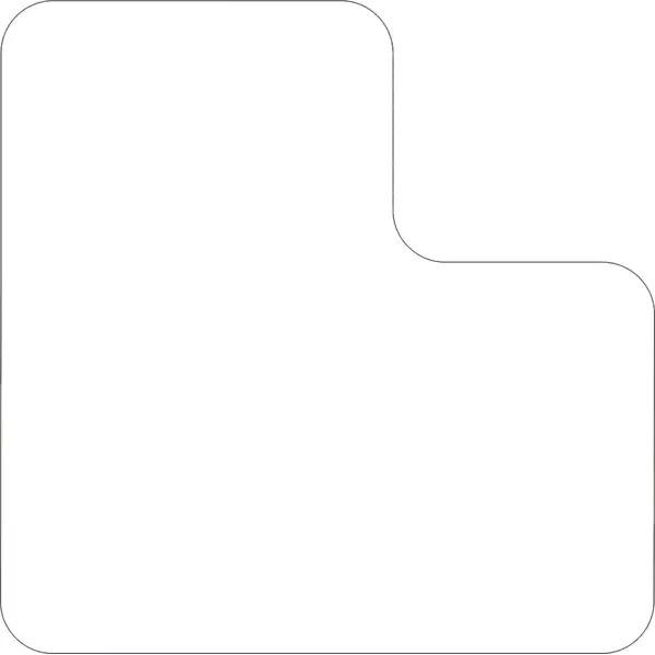 Samolepiace značenie umiestnenia paliet WT-5210, tvar ''L'' – polyester, biela, 125×125×75 mm, balenie 25 ks