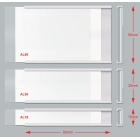 Samolepící držiak regálových štítkov, typ C – 15×80 mm, balenie 100 ks