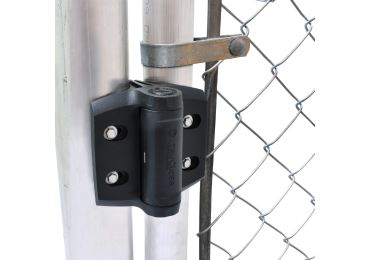 Samozatváracie závesy pre bezpečnostné brány pre rúry 6/4" – čierna, polymér, 48,3 mm, pár