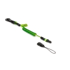 Špirálová upevňovacia šnúra NLG Lanyard, malá – plast, zelená