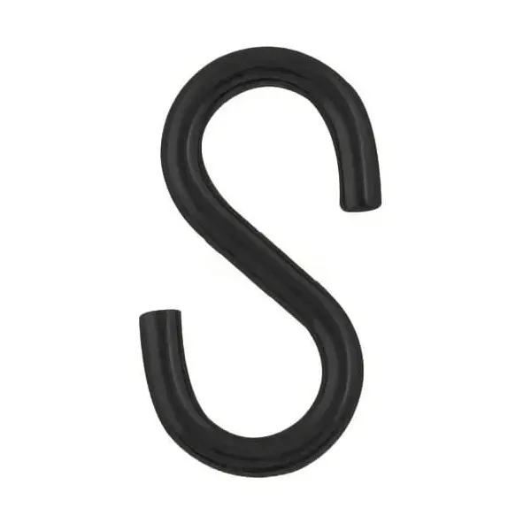 Spojovací článok plastových reťazí, typ S – čierna, balenie 4 ks