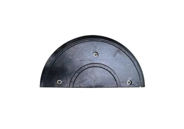 Spomaľovací prah, retardér s reflexnými pruhmi  LP650, koncový diel – 315×650×55 mm, čierno-žltá