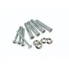 Šrúbovacia sada pre bezpečné a pevné uchytenie značenia na steny, balenie 4 ks