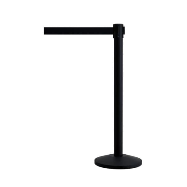 Stĺpik QueueWay  –  pár, čierny, pásmo 2,3 m, čierna