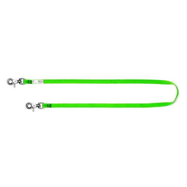 Textilný závesný popruh NLG Lanyard s nosnosťou do 5 kg – nylon, zelená, dĺžka 1000 mm