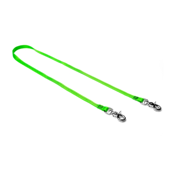 Textilný závesný popruh NLG Lanyard s nosnosťou do 5 kg – nylon, zelená, dĺžka 1000 mm