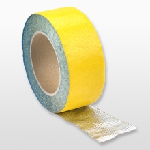 Tvarovateľná podlahová páska WT-5645 – mäkký hliník, žltá, 75 mm × 12,5 m