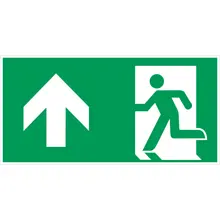 Únikové značenie, úniková cesta vpred – luminiscenčná fólia, 300×150 mm