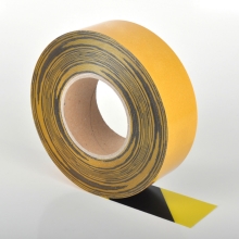 Univerzálna podlahová páska WT-5125 – PVC, žlto-čierna, 50 mm × 25 m