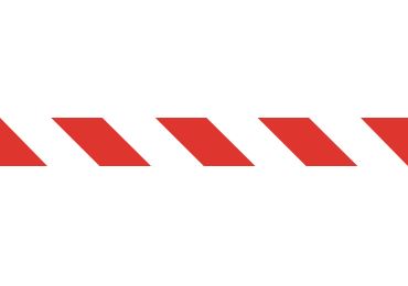 Univerzálné podlahové značenie s potlačou WT-5125 – PVC, červeno-biela