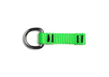 Upevňovací krúžok NLG D Ring na náradie, malý – kov, zelená