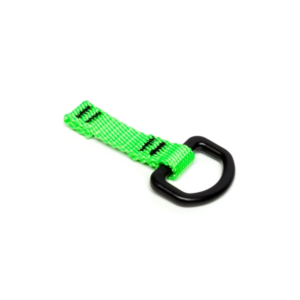 Upevňovací krúžok NLG D Ring na náradie, nevodivý – nylon, zelená