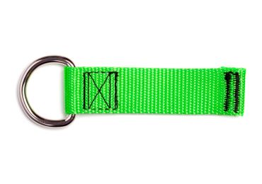 Upevňovací krúžok NLG D Ring na náradie, veľký – kov, zelená