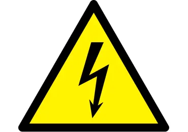 Varovné značenie – polykarbonát, Výstraha pred elektrickým napätím