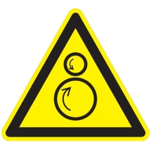 Varovné značenie, Upozornenie na protichodné rolky – polykarbonát, 400×347 mm