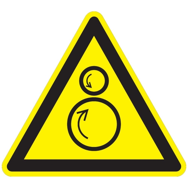 Varovné značenie, Upozornenie na protichodné rolky – polykarbonát, 400×347 mm