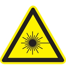 Varovné značenie, Varovanie pred laserovým lúčom – polykarbonát, 400×347 mm