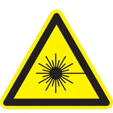 Varovné značenie, Varovanie pred laserovým lúčom – protišmykové PVC, 600×520 mm