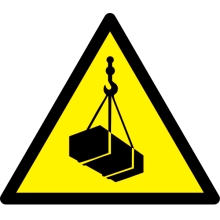 Varovné značenie, Varovanie pred pohyblivým nákladom – polykarbonát, 600×520 mm