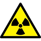 Varovné značenie, Varovanie pred radioaktívnymi látkami – hliníkový kompozit, 600×520 mm