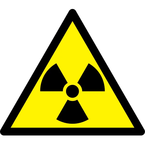 Varovné značenie, Varovanie pred radioaktívnymi látkami – plast, 100×87 mm