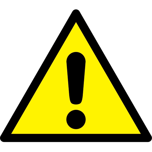 Varovné značenie, Všeobecná výstražna značka – hliníkový kompozit, 400×347 mm