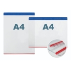 Vrecká na dokumenty pre vonkajšie použitie, samolepiace – A4 vertikálne, balenie 50 ks